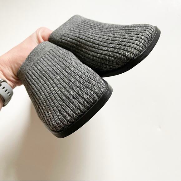 Vivaia Grey Giselle Square Toe Knit Mule - Picture 4 of 10